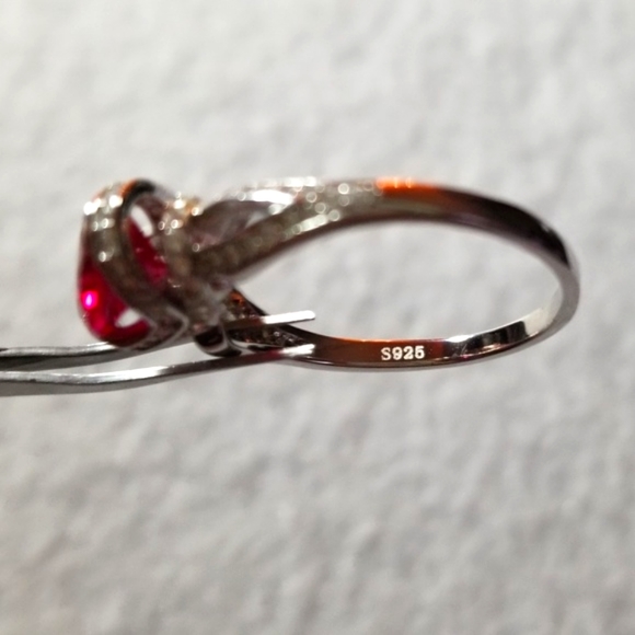 2ct Horizontal Lab Created Ruby - Picture 3 of 5